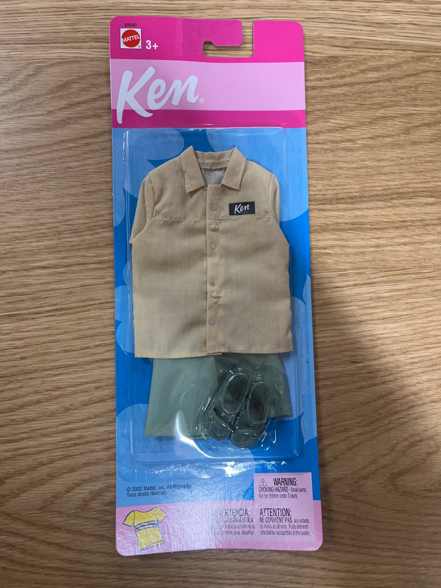Ken Vintage Fashion Tan Shirt & Green Shorts