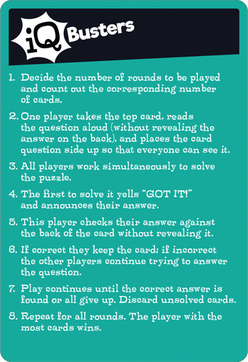 IQ Buster Word Puzzlers