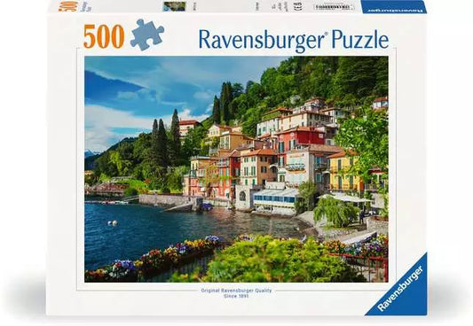 Ravensburger Lake Como Italy 500 Piece Jigsaw Puzzle