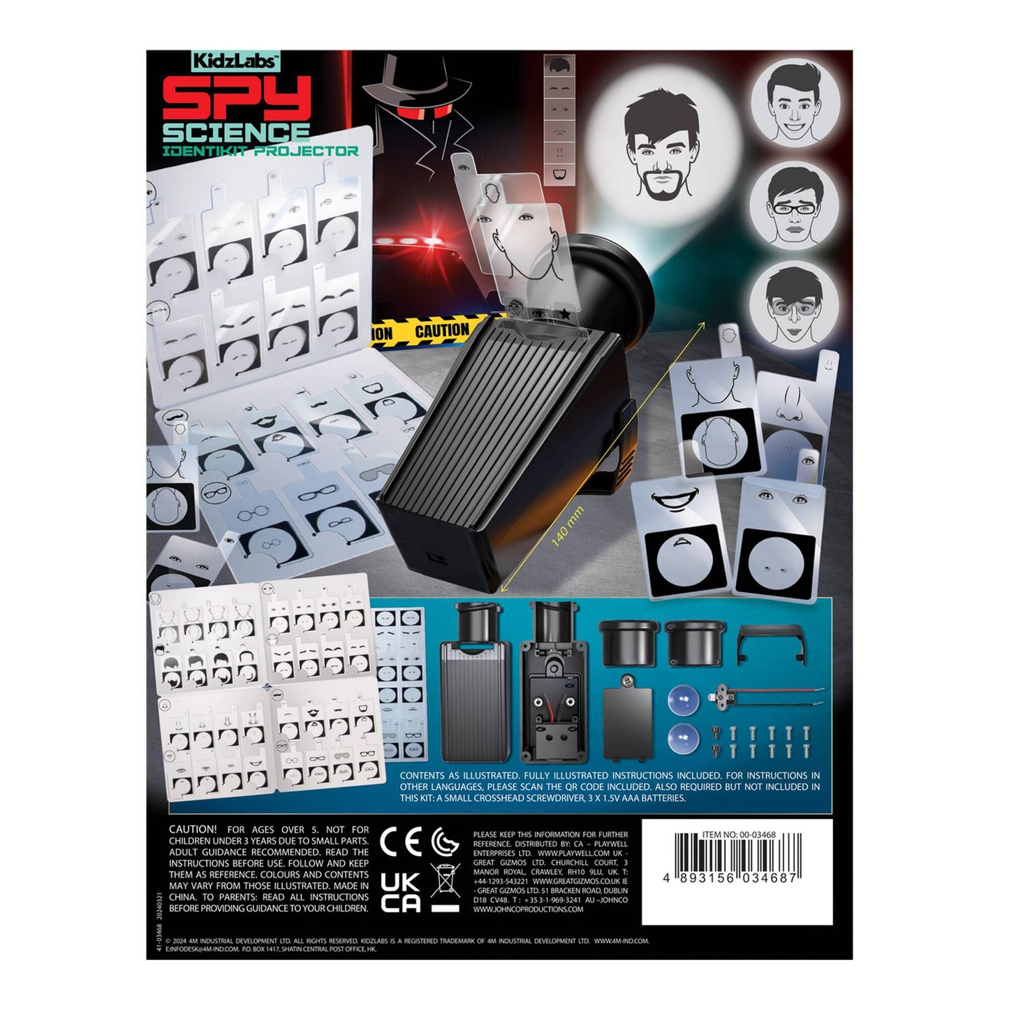 Kidzlabs Spy Science Identikit Projector