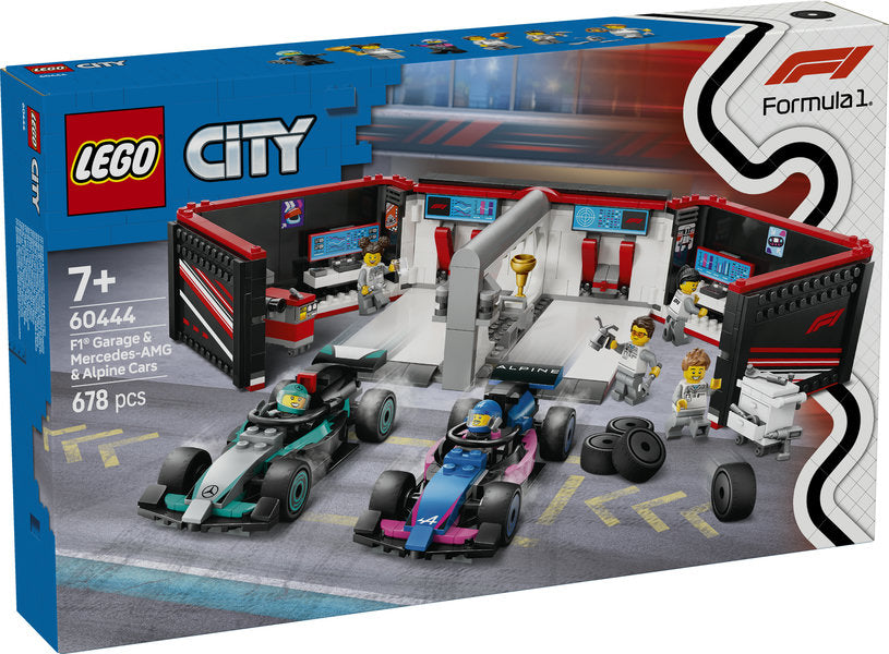 LEGO 60444 City F1 Garage & Mercedes-AMG & Alpine Cars