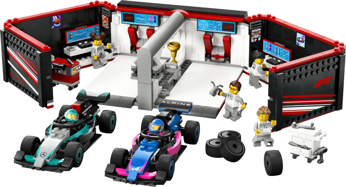 LEGO 60444 City F1 Garage & Mercedes-AMG & Alpine Cars