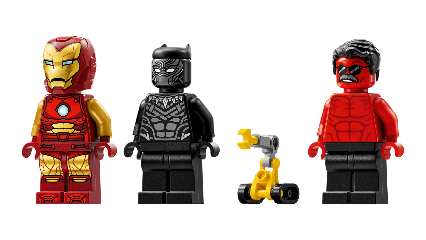 LEGO 76310 Marvel Iron Man Car & Black Panther vs Red Hulk