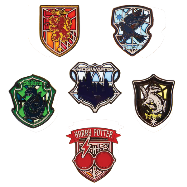 LoungeFly Harry Potter Stained Glass Pin Badge