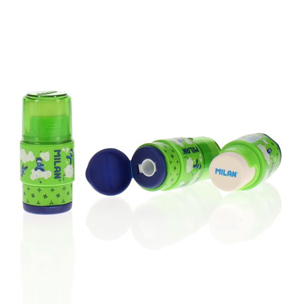 Milan Capsule Ninjutsu Single Hole Sharpener & Eraser