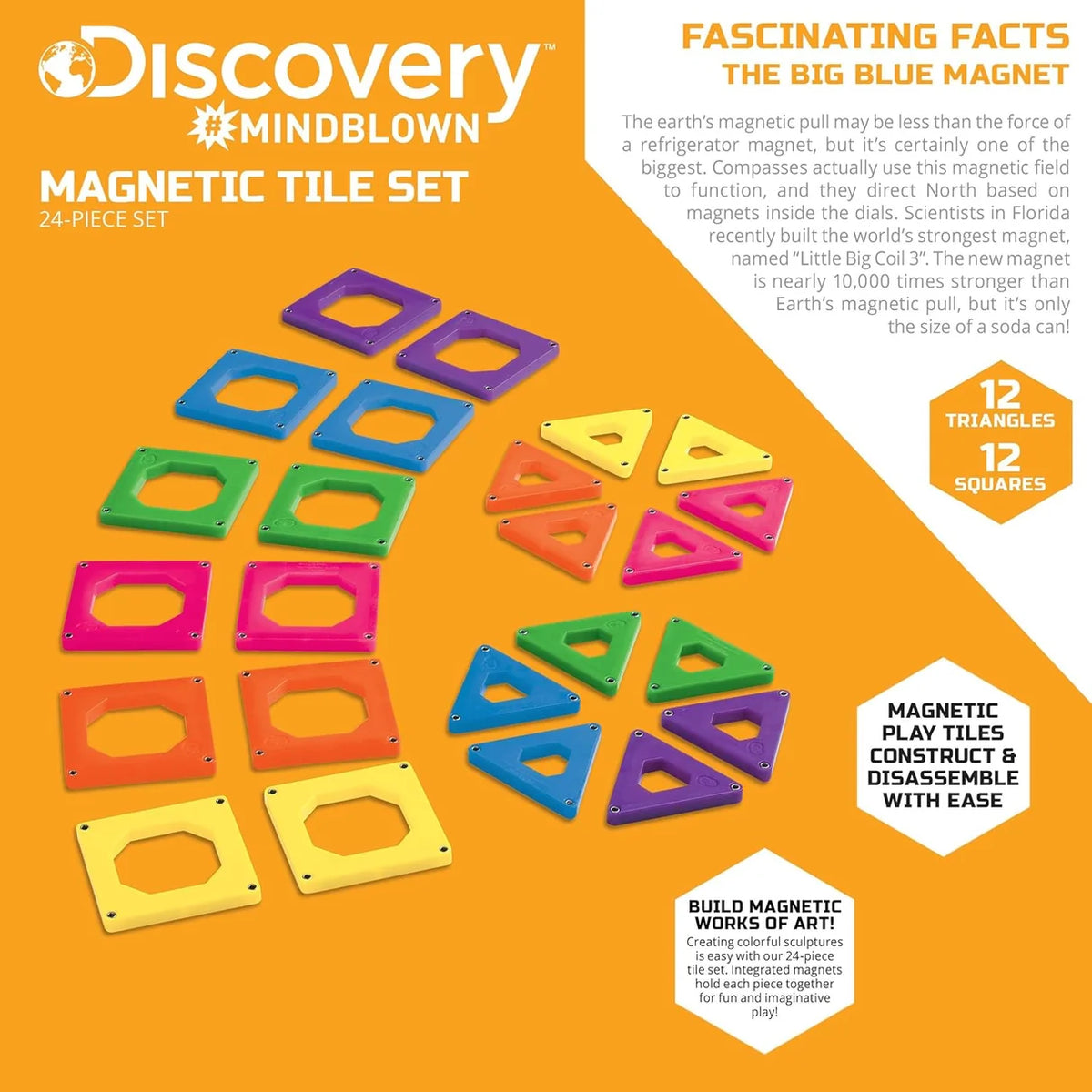 Magnetic Tiles 24pc Discovery