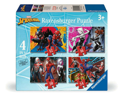 Ravensburger Marvel Spiderman 4 In A Box Jigsaw Puzzle