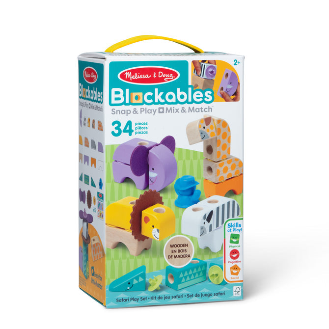Melissa & Doug Blockables Safari Playset