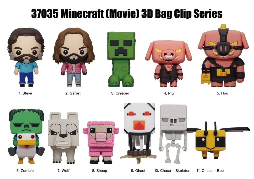 Minecraft Movie Bag Clips