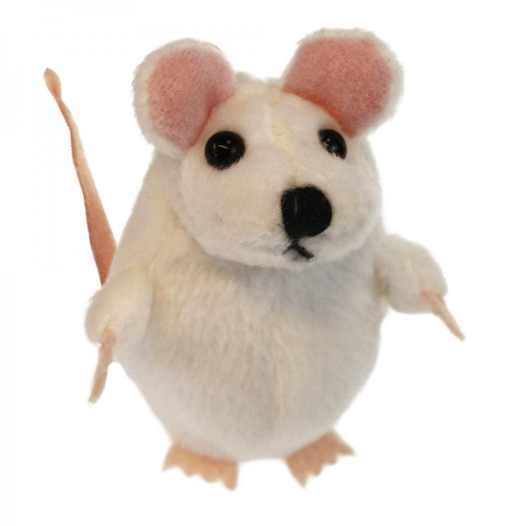 Mouse White Finger Puppet