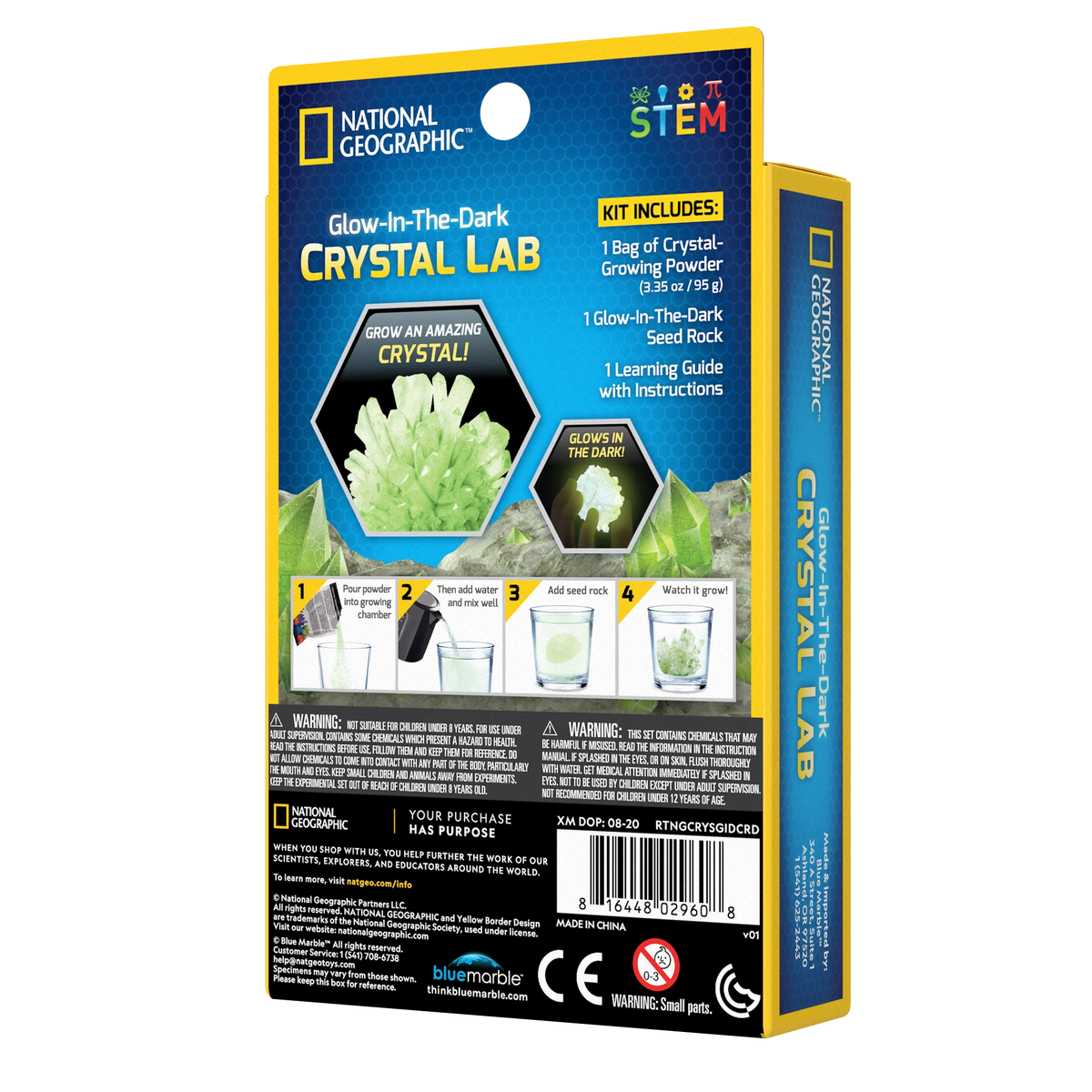 National Geographic Glow in Dark Crystal Lab Mini