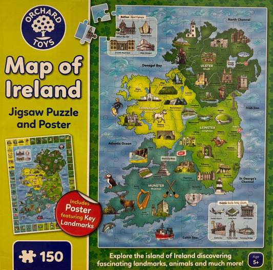 Orchard Ireland Map Puzzle with Poster