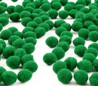 Pom Poms Green 25mm & 40mm 30pk