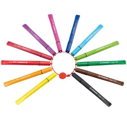 Stabilo Cappi 24pk Fibre Tip Pens