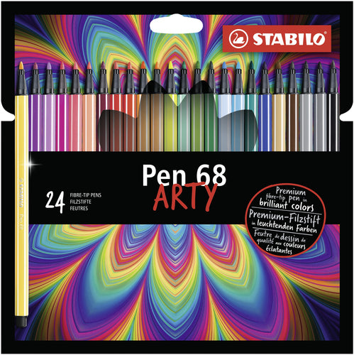 Stabilo Pen 68 Arty 24pk Fibre Tip