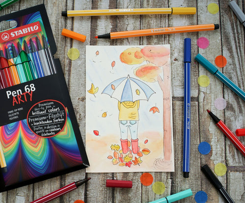 Stabilo Pen 68 Arty 24pk Fibre Tip