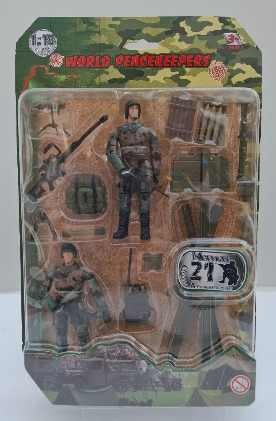 Peacekeepers Military Figure 2Pk & Accessory