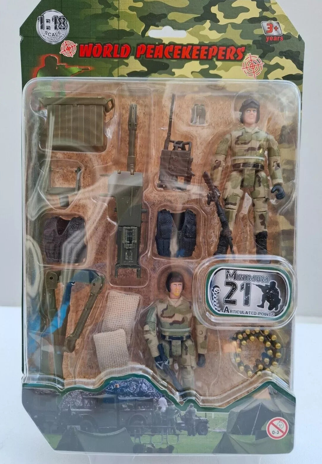 Peacekeepers Military Figure 2Pk & Accessory