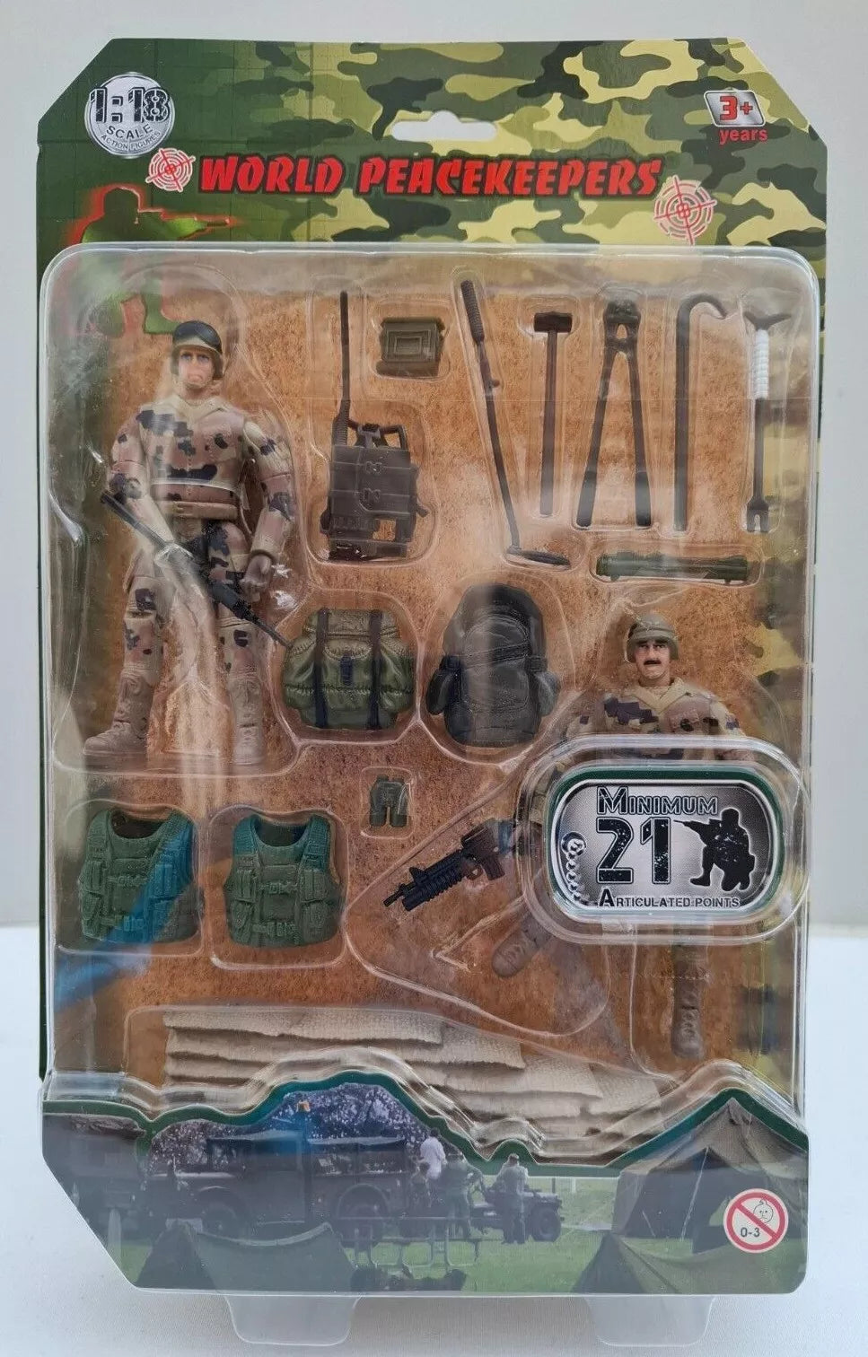 Peacekeepers Military Figure 2Pk & Accessory