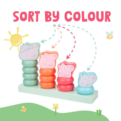 Peppa Pig Family Stacking Ring Set