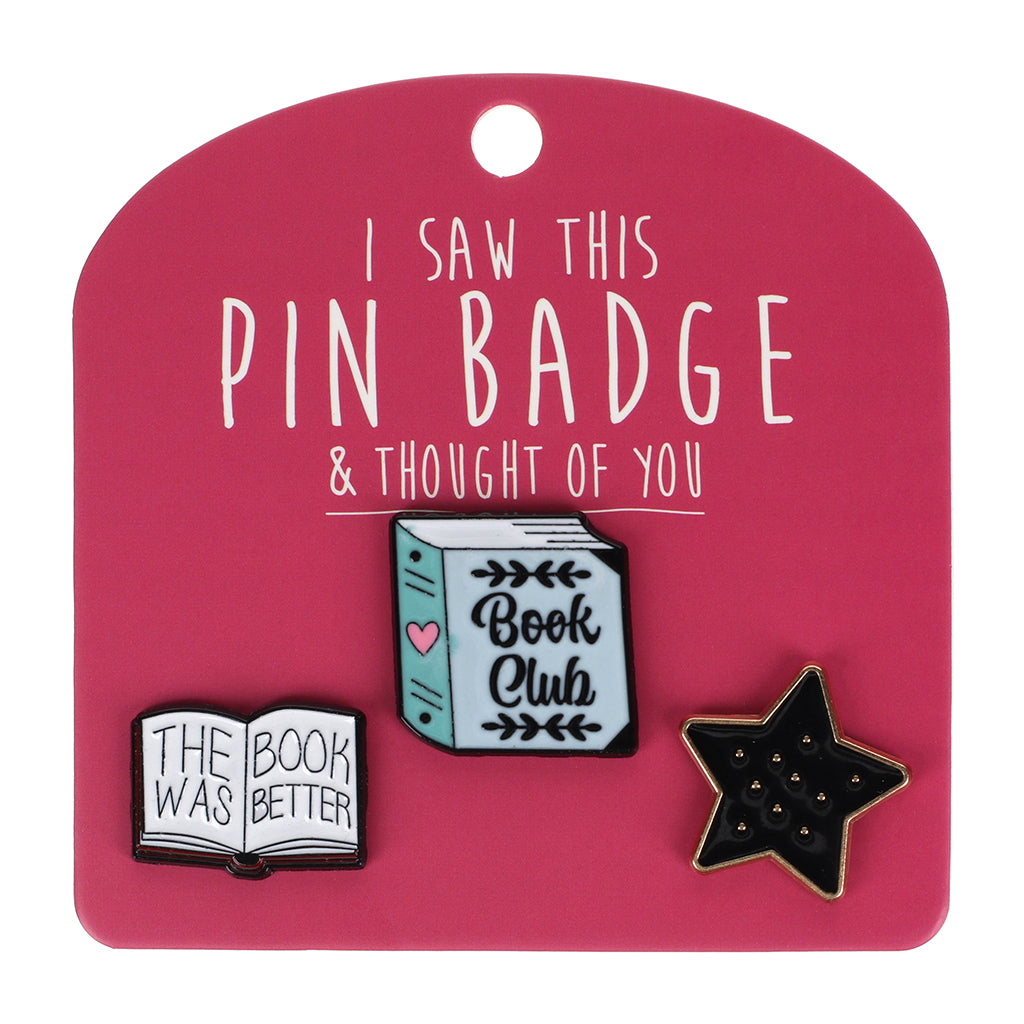 Pin Badge Book Club