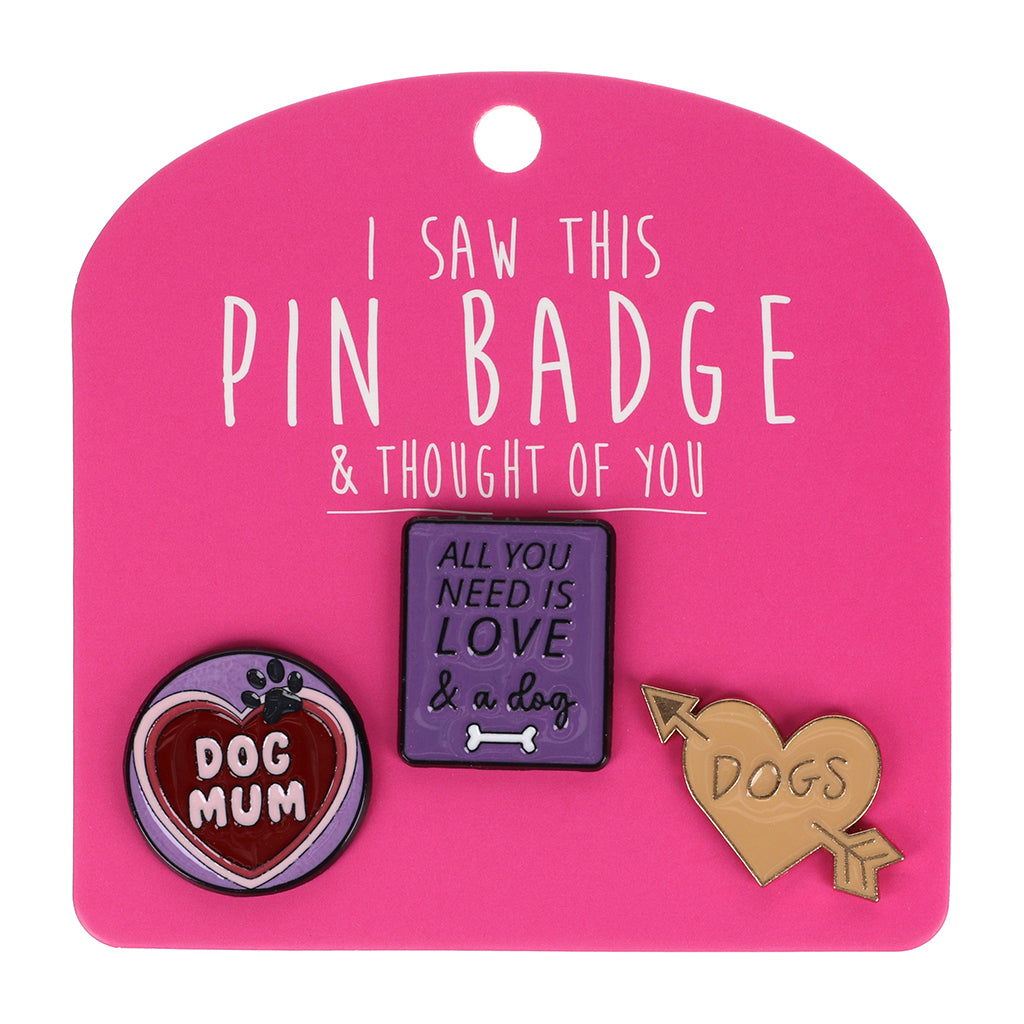 Pin Badge Love & A Dog