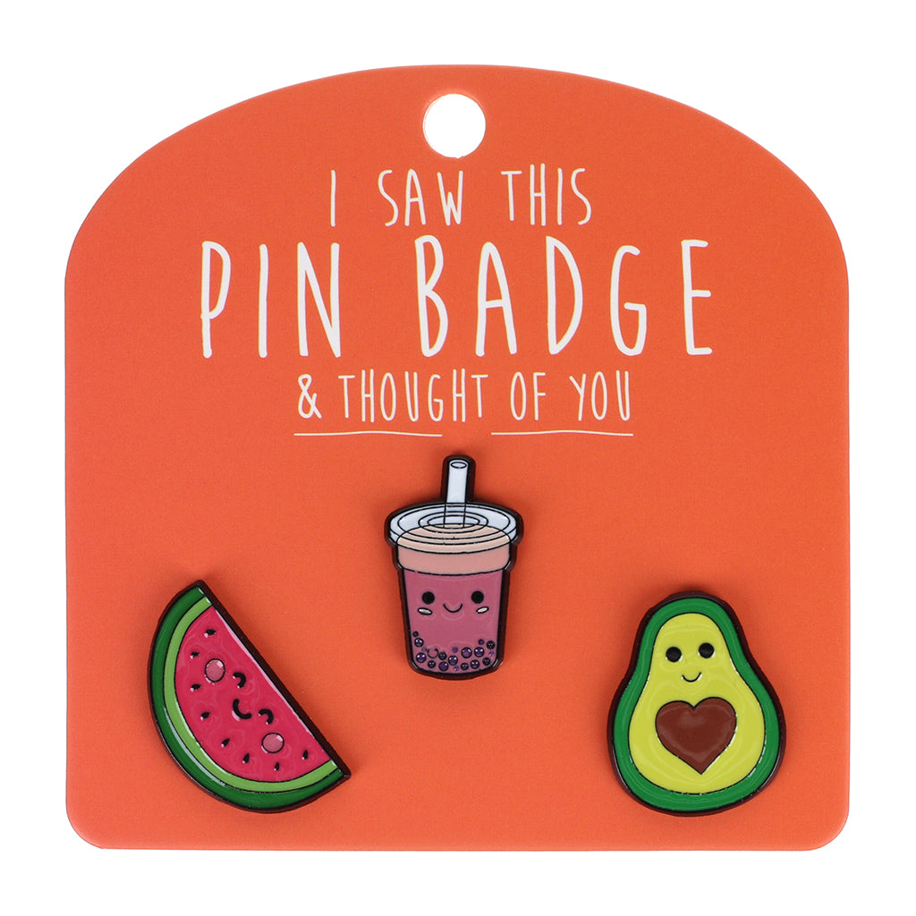 Pin Badge Avocado Boba