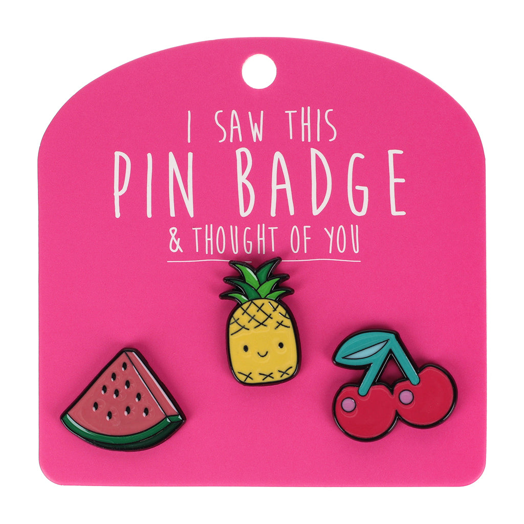 Pin Badge Pineapple, Watermelo