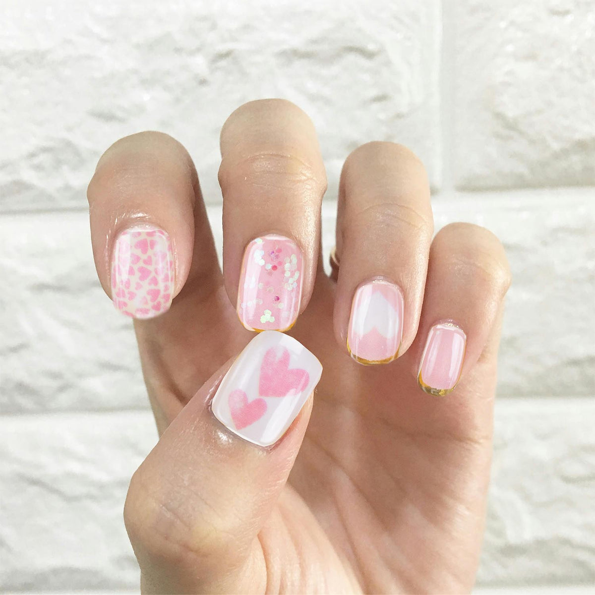 Pink It Press On Nails