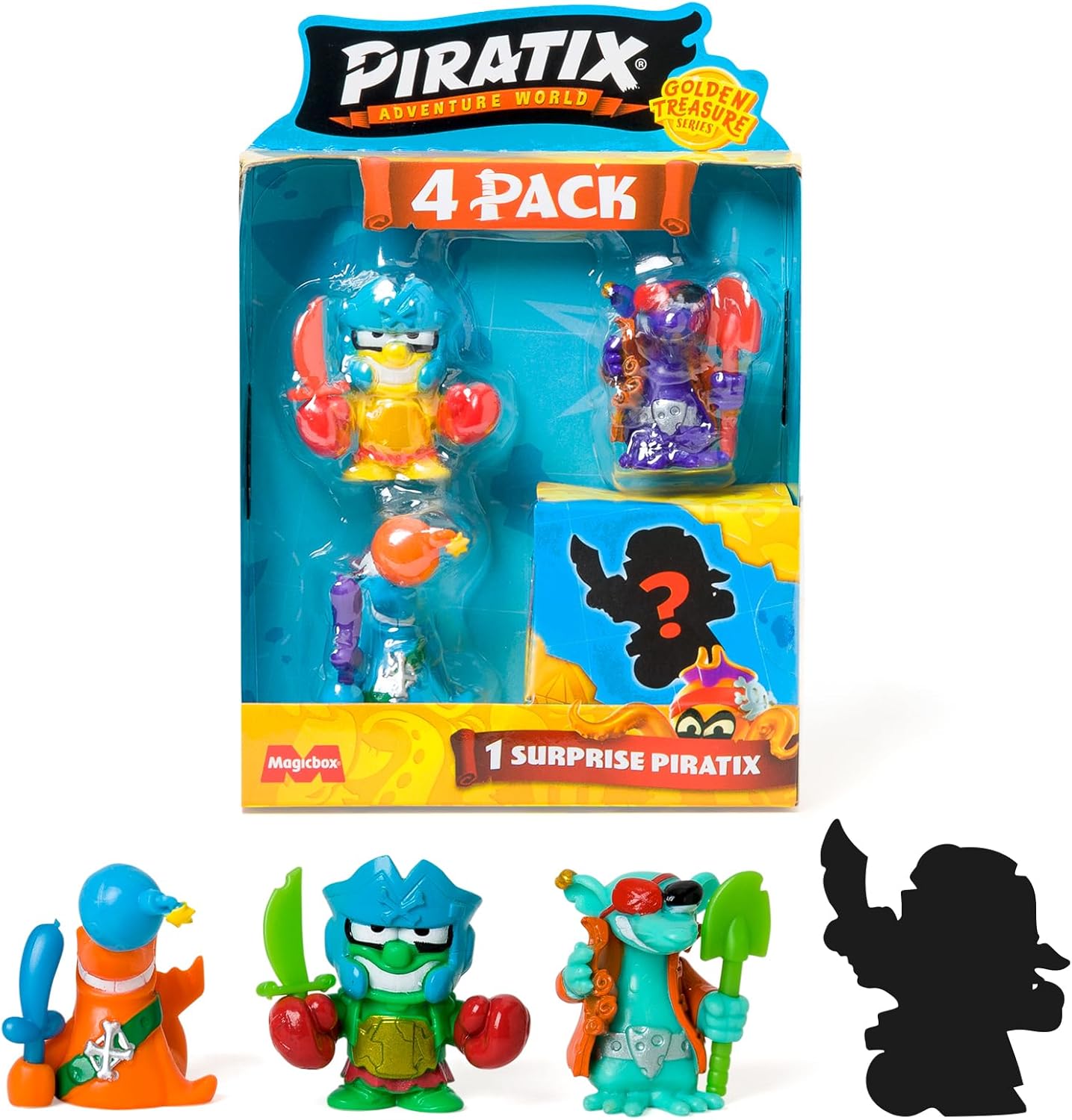 Piratix Golden Treasure 4 Pack