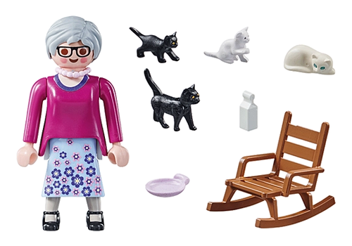 Playmobil 71172 Granny & Cats