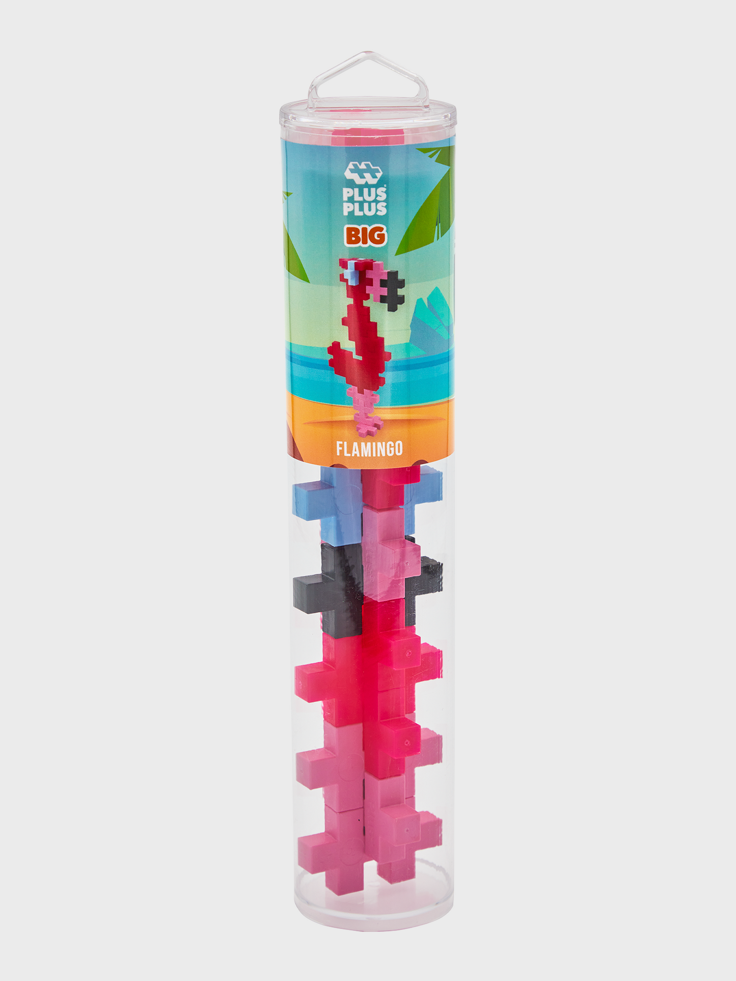 Plus Plus Big Flamingo 15 Piece Tube