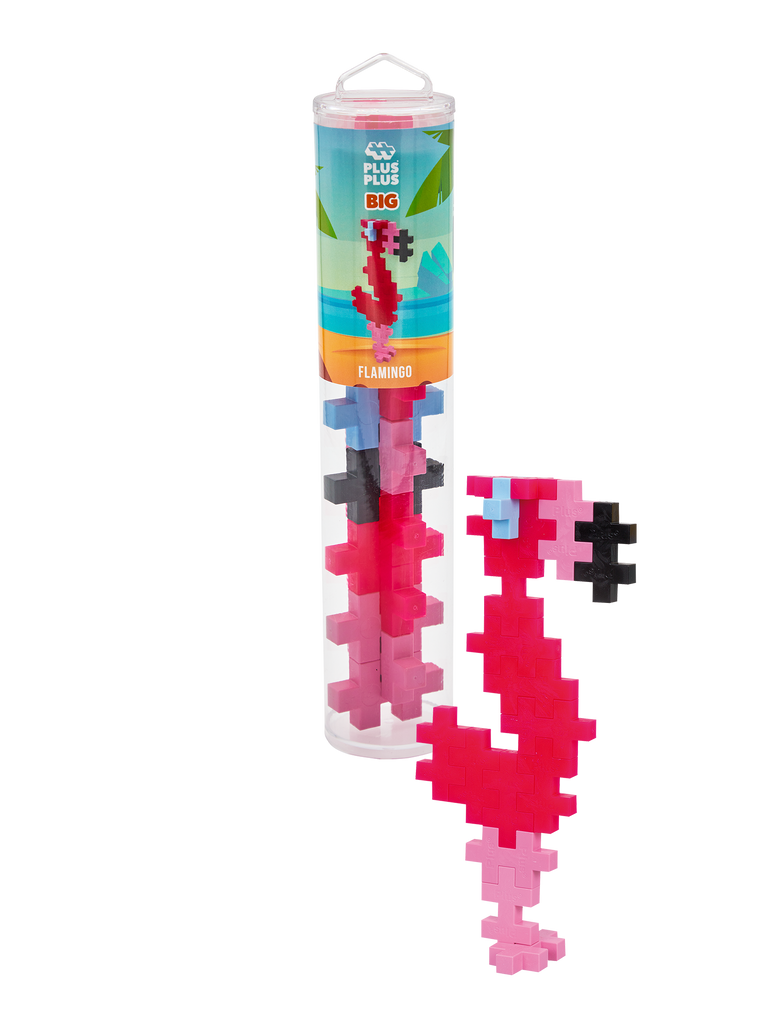 Plus Plus Big Flamingo 15 Piece Tube