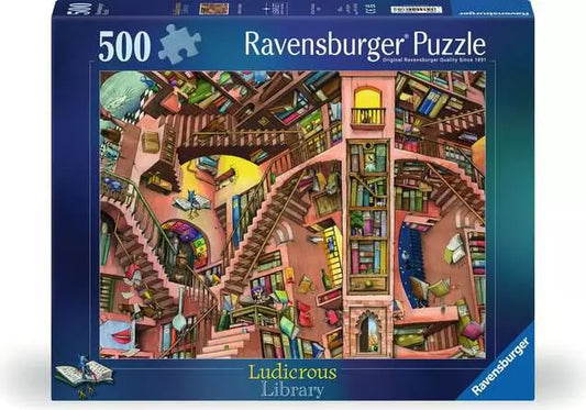 Ravensburger Ludicrous Library 500 Piece Jigsaw Puzzle