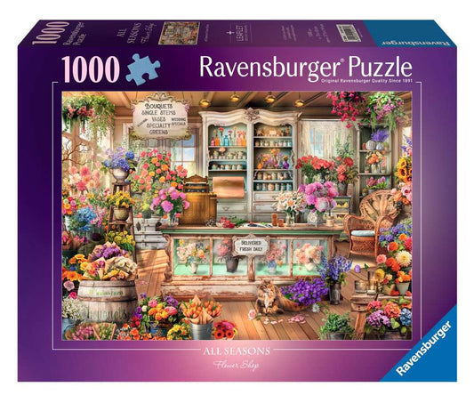 Ravensburger All Seasons Flower Shop 1000 Piece Jigsaw Puzzle