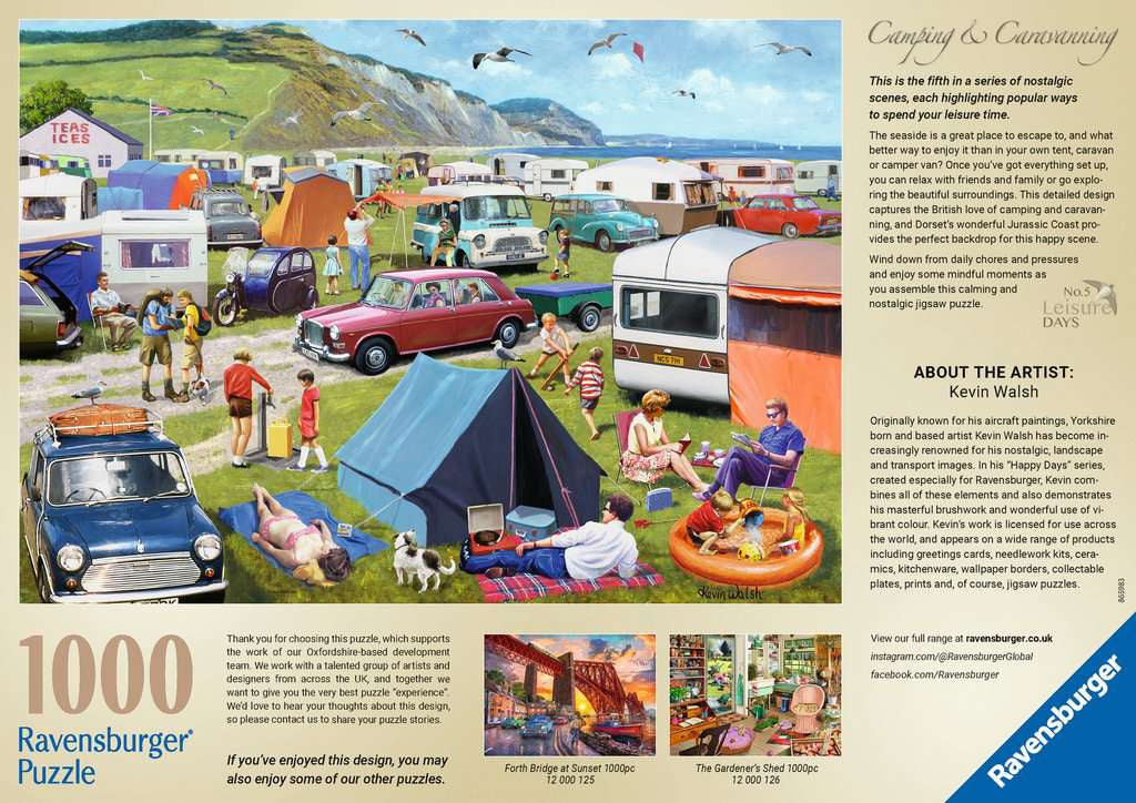 Ravensburger Camping & Caravanning 1000 Piece Jigsaw Puzzle
