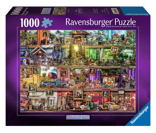 Ravensburger Library of Dogs 1000 Piece Jigsaw Puzzle