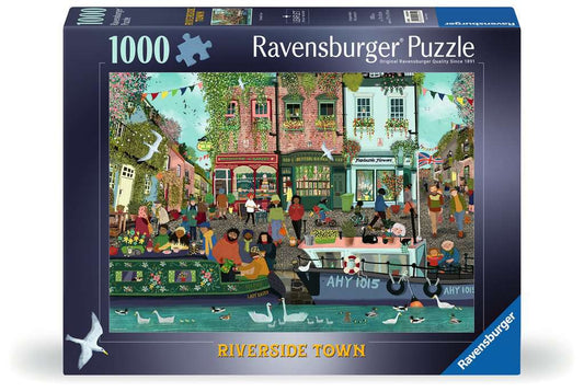 Ravensburger Riverside Town 1000 Piece Jigsaw Puzzle