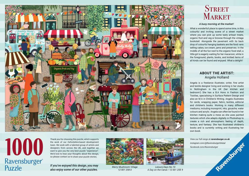 Ravensburger Street Market 1000 Piece Jigsaw Puzzle