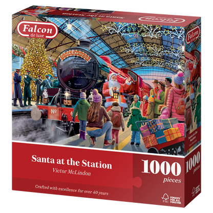 Santa At The Station 1000 Piece Jigsaw Puzzle