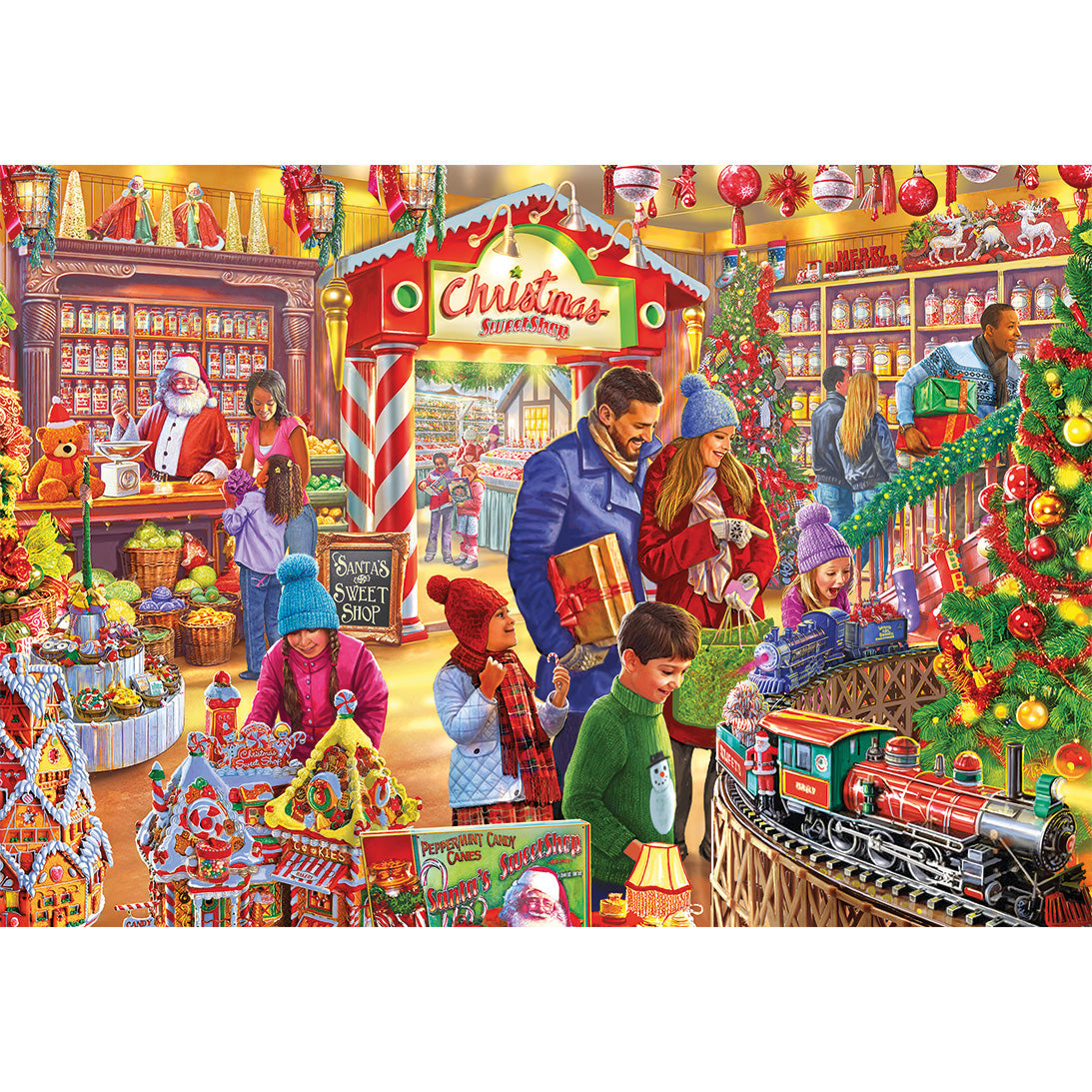 Santas Sweet Shop 250 Xl Piece Jigsaw Puzzle