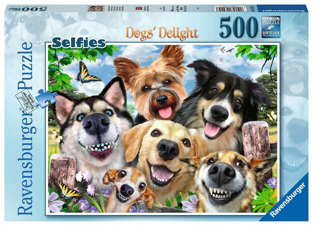 Ravensburger Dogs Delight 500 Piece Jigsaw Puzzle