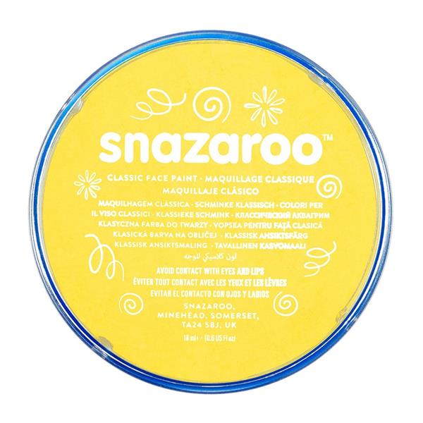 Snazaroo Bright Yellow Face Paint 18ml