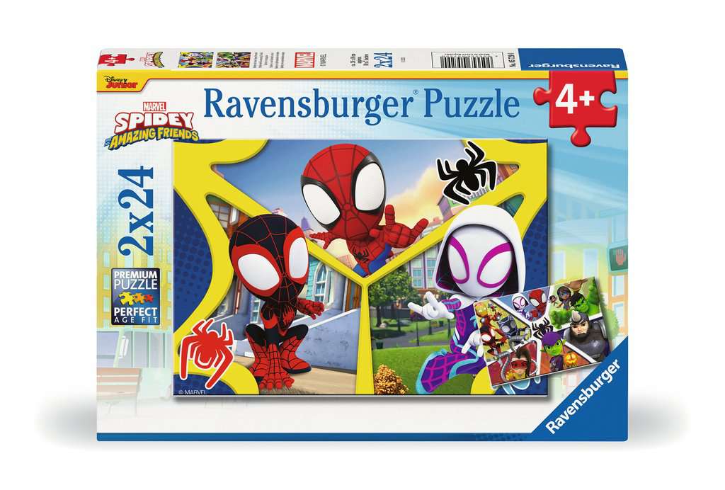 Ravensburger Spideys & Friends 2 x 24 Piece Jigsaw Puzzle