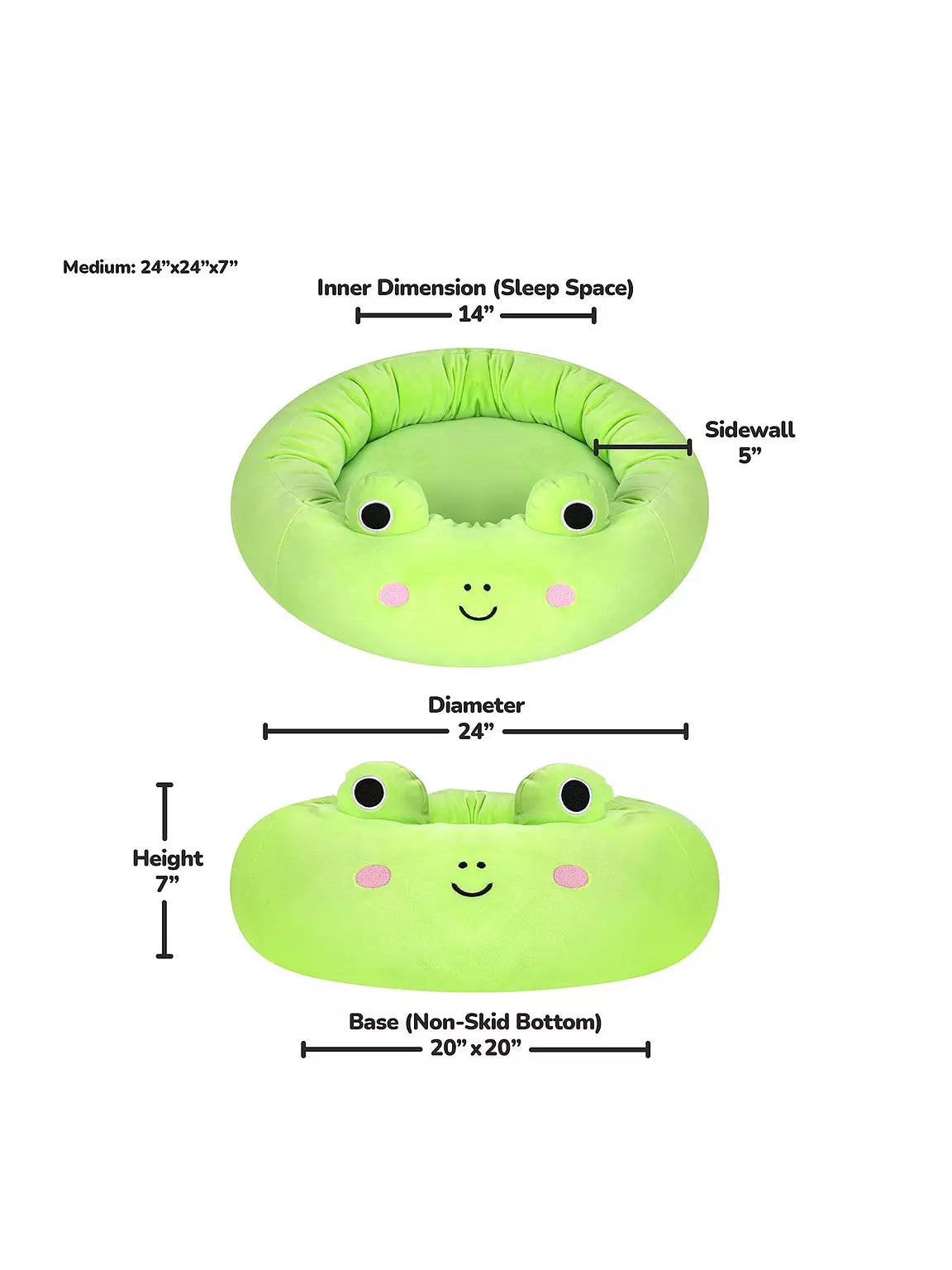 Squishmallows Frog Bed 30"