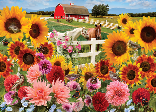 Sunflower Farm 1000 Piece Jigsaw Puzzle