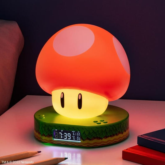 Super Mario Mushroom Light Up Digital Alarm Clock