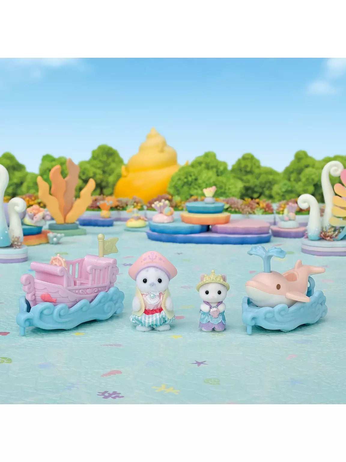 Sylvanian Families Amusement Park Ride Set - Ride The Waves