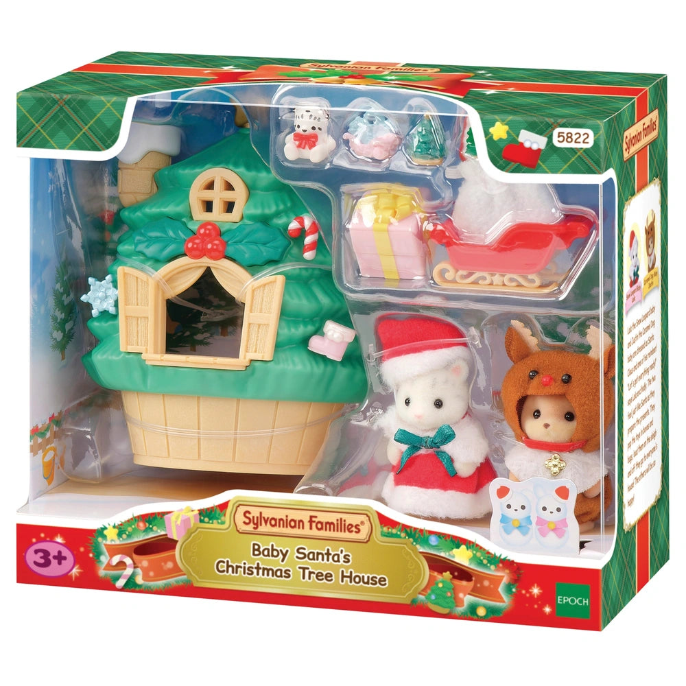 Sylvanian Families Baby's Santa Christmas Treehouse