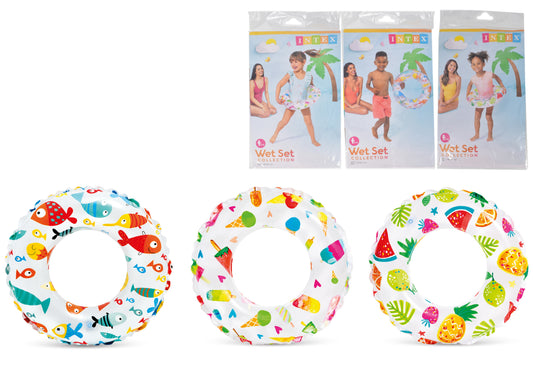 20" Intex Print Swim Ring Age 3-6